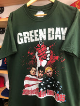 Load image into Gallery viewer, Vintage 2005 Green Day American Idiot Parking Lot Boot Tour Tee Size Large
