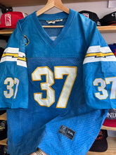 Load image into Gallery viewer, Vintage Jeff Hamilton 2000 San Diego Chargers Leather Rodney Harrison Jersey 2XL
