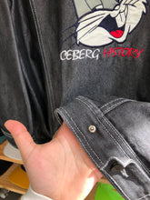 Load image into Gallery viewer, Vintage Iceberg Bugs Bunny Denim Boot Jean Jacket Size XL
