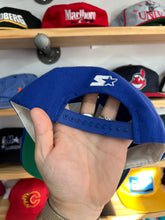 Load image into Gallery viewer, Vintage Late 1980s Starter Wool New York Knicks Arch SnapBack Hat
