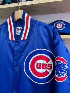 Vintage Majestic Chicago Cubs Satin Jacket Large