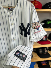 Load image into Gallery viewer, 2009 Majestic New York Yankees Nick Swisher World Series Patch Jersey Large
