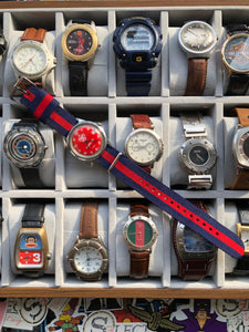 Vintage 1978 Timex Boys Scouts Hand Wind Red Dial Watch