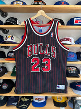 Load image into Gallery viewer, Vintage 90s Champion Chicago Bulls Jordan Pinstripe Authentic Jersey Sz 48 XL
