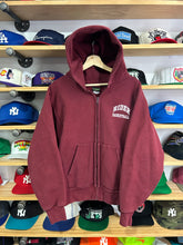 Load image into Gallery viewer, Vintage Rider Basketball Camber Thick Reverse Weave Full Zip Hoodie Medium
