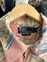 Load image into Gallery viewer, Vintage 90s Polo Ralph Lauren Pastel Pink Hawaiian Postcard Button Down Shirt XL
