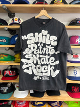 Load image into Gallery viewer, Vintage Y2K Stussy Smile Paint Skate Rock Tee Large
