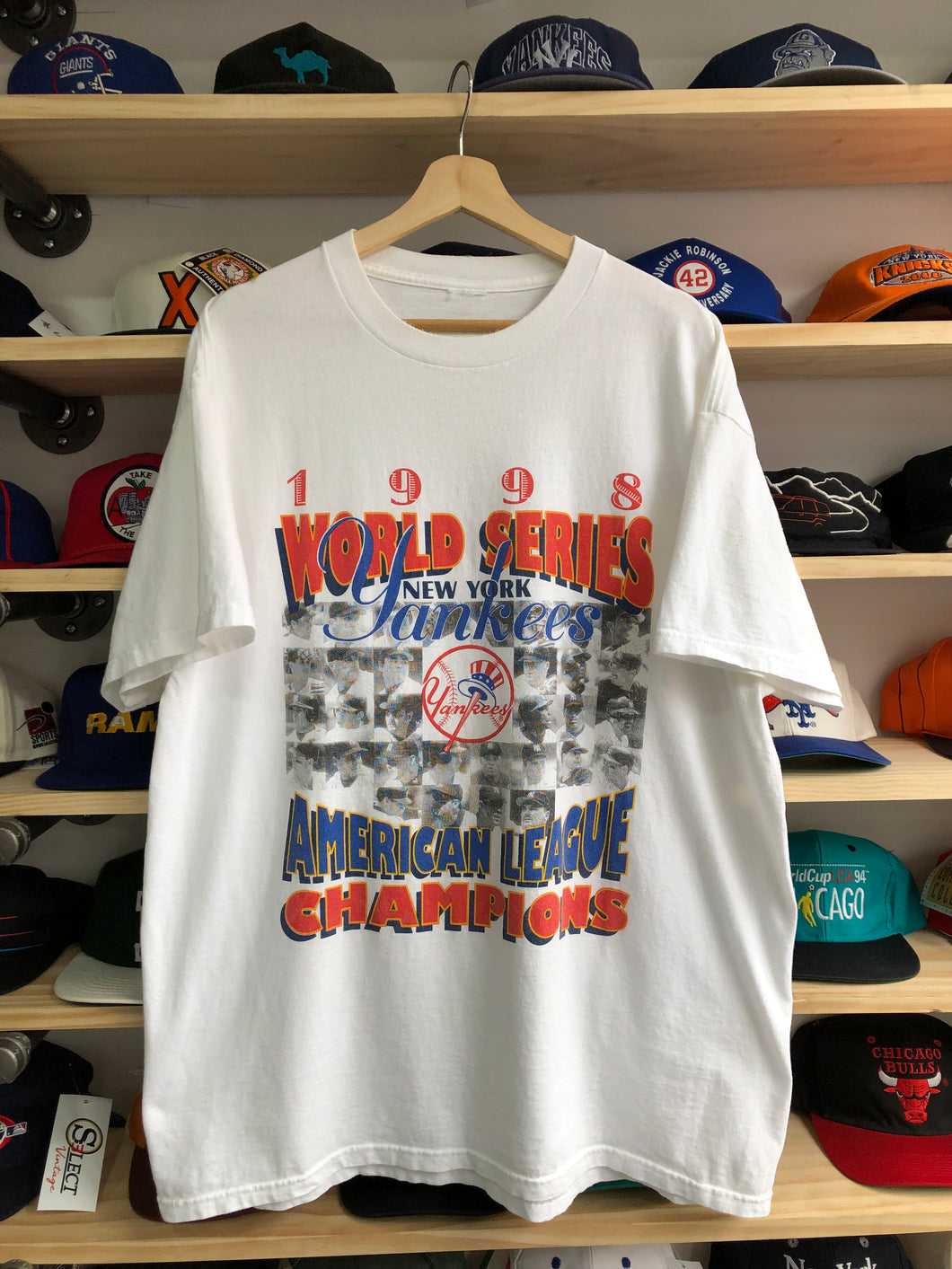 Vintage 1998 Yankees ALCS Champions Tee Size XL