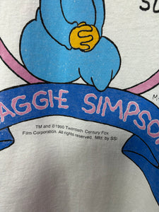 Vintage 1990 The Simpsons Maggie Solo Tee Large