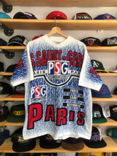 Load image into Gallery viewer, Vintage Nutmeg Paris Saint Germain Soccer PSG AOP Tee Size Large
