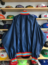 Load image into Gallery viewer, Vintage Rawlings Brooklyn Cyclones Game Worn Satin Bomber Jacket Size 2XL
