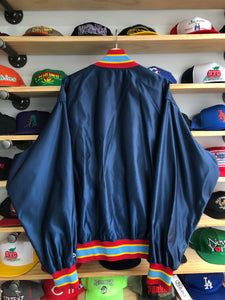 Vintage Rawlings Brooklyn Cyclones Game Worn Satin Bomber Jacket Size 2XL