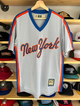 Load image into Gallery viewer, New York Mets Majestic 1987 Style Pullover Road Gray Jersey M / L
