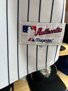 New York Yankees Majestic Authentic Pinstripe Blank w/ 2008 Patch 52 XXL