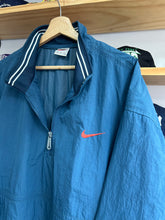 Load image into Gallery viewer, Vintage 90s Nike Half Zip Teal Windbreaker Jack XXL
