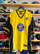 Load image into Gallery viewer, Vintage Ruff Ryders Dirty Denim Black / Yellow Jersey XL
