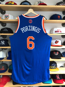 2012 Adidas New York Knicks Kristaps Porzingis Authentic Jersey Size 2XL