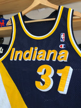 Load image into Gallery viewer, Vintage Champion Indiana Pacers Reggie Miller Authentic Jersey Size 44/Large
