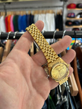Load image into Gallery viewer, Vintage 90s Gruen Precision Gold Day / Date Presidential Quartz Watch
