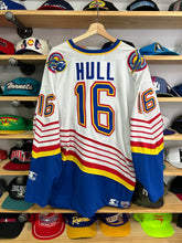 Load image into Gallery viewer, Vintage Starter St Louis Blue Bret Hull Stitched Jersey XL
