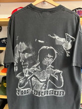 Load image into Gallery viewer, Vintage Bruce Lee The Dragon Faded Back Print Tee XL
