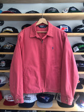 Load image into Gallery viewer, Vintage 90s Polo Ralph Lauren Pink Harrington Jacket Large
