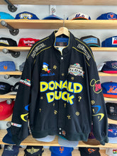 Load image into Gallery viewer, Vintage 2004 Jeff Hamilton Donald Duck Daytona 500 NASCAR Jacket 2XL
