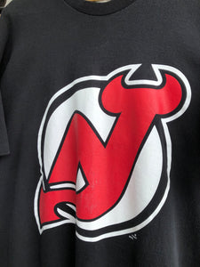 Vintage Magic Johnson Originals Single Stitched New Jersey Devils Logo Tee Size XL