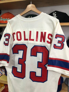 Vintage Sand Knit New England Patriots Tony Collins Game Worn Jersey Size Large
