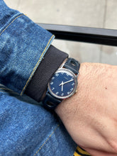 Load image into Gallery viewer, Vintage 1974 Timex Mercury Blue Dial Watch
