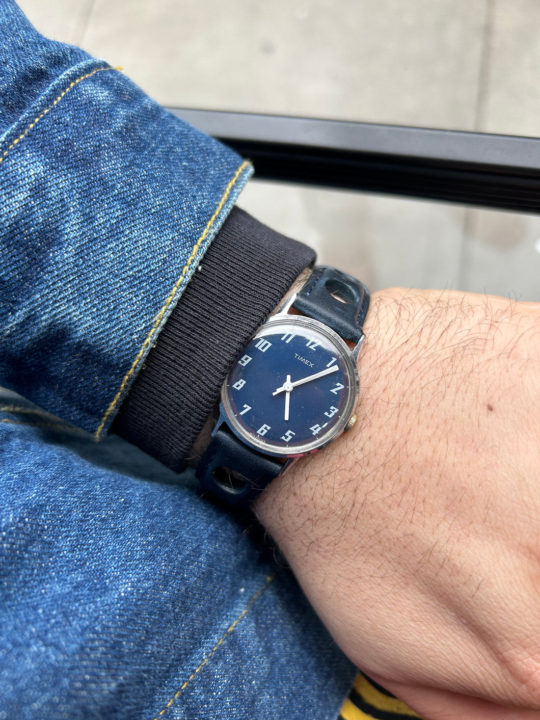 Vintage 1974 Timex Mercury Blue Dial Watch