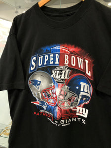 Vintage Reebok 2008 Patriots Vs Giants Super Bowl XLII Tee Size Large