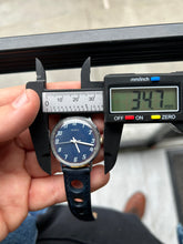 Load image into Gallery viewer, Vintage 1974 Timex Mercury Blue Dial Watch
