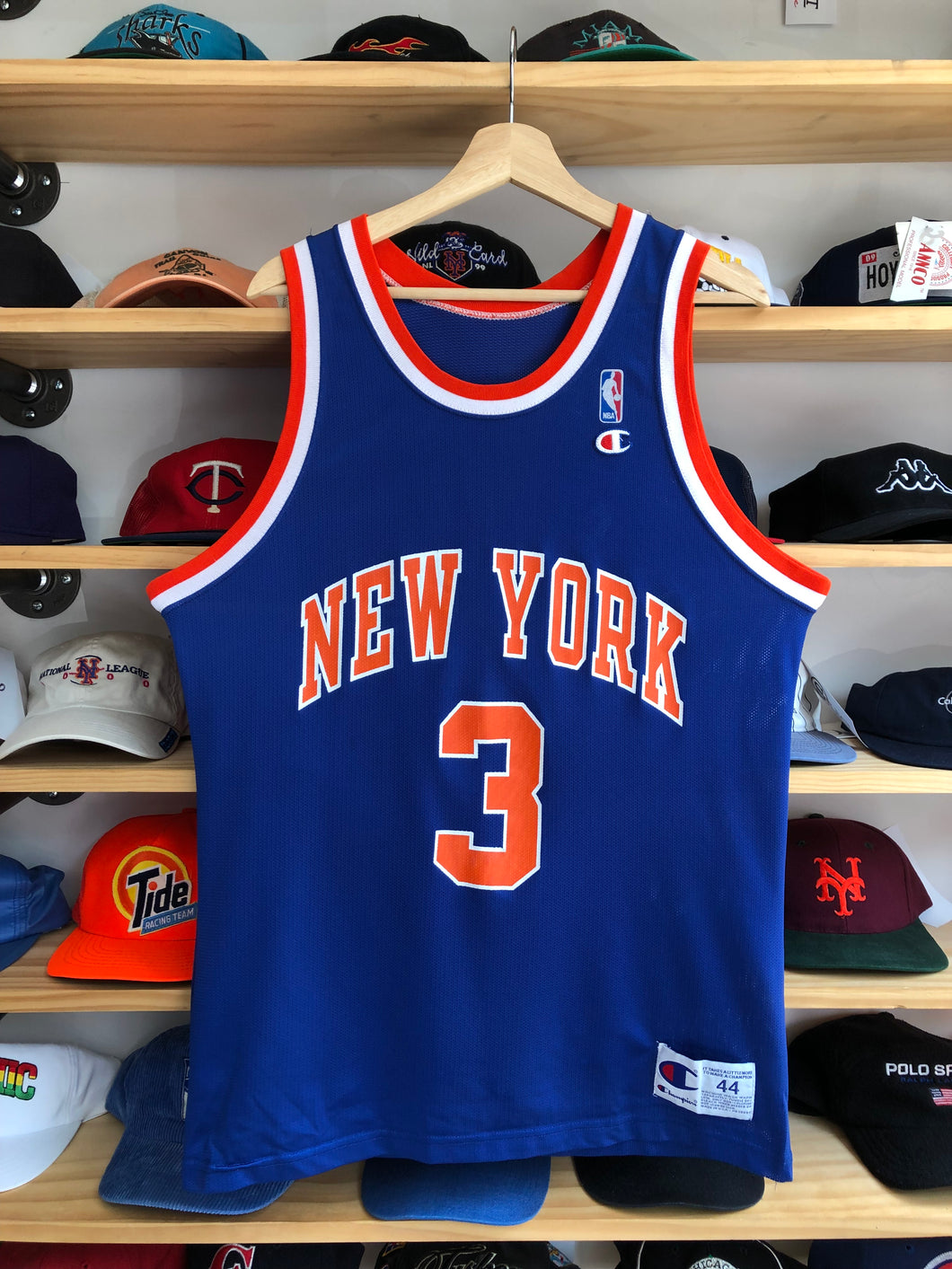 Vintage Champion New York Knicks John Starks Jersey Size 44/Large