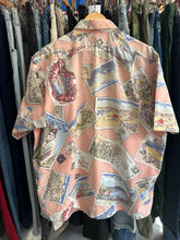 Load image into Gallery viewer, Vintage 90s Polo Ralph Lauren Pastel Pink Hawaiian Postcard Button Down Shirt XL
