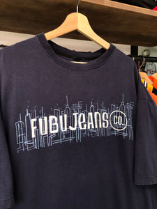 Vintage Fubu Jeans Skyline Tee Size XL/2XL