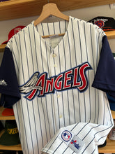 Load image into Gallery viewer, Vintage Anaheim Angels Majestic Mo Vaugh Pinstripe Jersey XL
