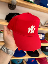 Load image into Gallery viewer, Vintage Yankees Red Twill Nissan Custom Snapback
