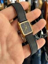 Load image into Gallery viewer, Vintage 1988 Citizen 25MM Black Dial Quartz Tank w/ Box
