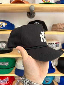 Vintage Yankees Black Cobra Roped Custom Snapback