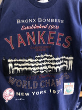 Load image into Gallery viewer, Vintage 1994 Yankees Long Gone 1977 World Champs Bronx Bomber Embroidered Tee Large
