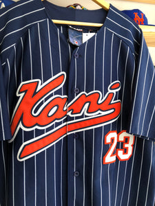 Vintage Karl Kani Pinstriped Baseball Jersey XL