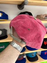 Load image into Gallery viewer, Vintage Yankees Khaki / Rose Nissin Leather Strapback Hat
