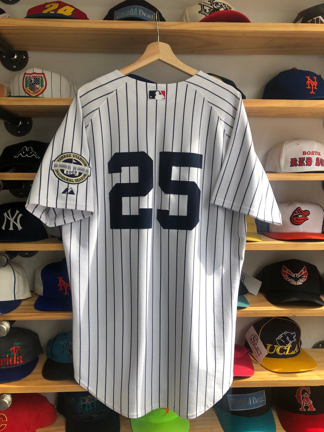 2009 Majestic New York Yankees Mark Teixeira Authentic Jersey Size 44/Large