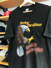 Load image into Gallery viewer, Vintage 1985 Harley Davidson Eagle Pocket Tee Size XL
