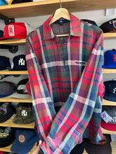 Load image into Gallery viewer, Vintage Ralph Lauren Polo Sport Cotton Plaid Half Zip Pullover Medium
