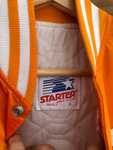 Load image into Gallery viewer, Vintage 80s Starter University Tennessee Satin Bomber Jacket Size Small
