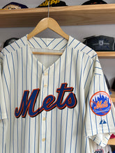Load image into Gallery viewer, Majestic 2010-11 New York Mets Majestic Home Cream Pinstripe Authentic Jersey 52 XXL
