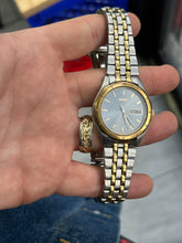 Load image into Gallery viewer, Vintage 90s Seiko Two Tone 36MM Gray Dial Day / Date Watch
