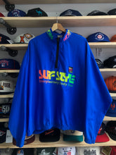 Load image into Gallery viewer, Vintage Surf Style Pullover Quarter Zip Windbreaker Size XL
